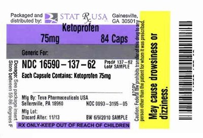 Label Image 100 mg (Ketoprofen 75mg 137 Label)